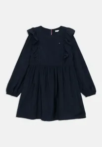 Праздничное платье а-силуэта с длинными рукавами и оборками Tommy Hilfiger, Dark Night Navy