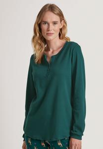 Топ с длинными рукавами Calida, темно-зеленый