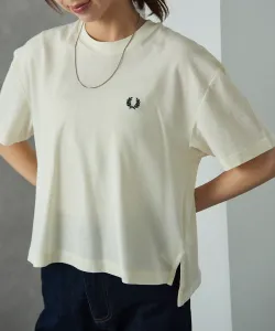 FRED PERRY/PIQUE / Футболка Fred Perry с круглым вырезом и вышитым логотипом