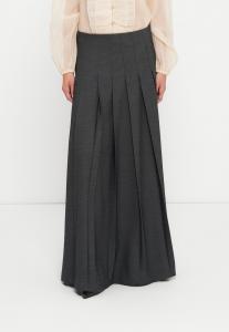 Юбка Vero Moda VMNEOMI LONG PLEATED SKIRT, Dark Grey Melange/Mottled Dark Grey