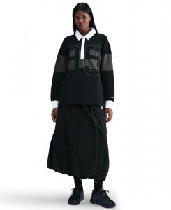 Женская футболка-поло с длинными рукавами и графическим принтом Nike, Black/Anthracite/White/Sail