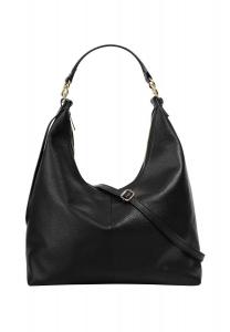 Шопер, натуральная кожа, сделано в Италии Samantha Look, черный