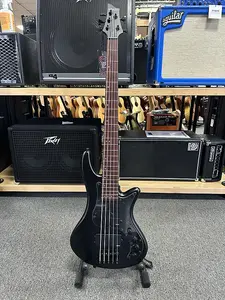 Schecter Stiletto Stealth-5 Активный 5-струнный бас 2010-х - Матовый черный