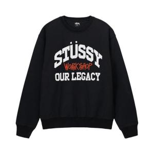 Свитер Stussy x Our Legacy x Our Legacy Work Shop Collegiate Pigment Dyed Crew, Black