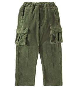 Прямые брюки из вельвета из смесового хлопка Il Gufo, Fir Green