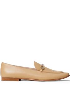 Кожаные мокасины Oval T TWINSET, нейтральный