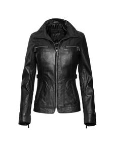 Bugatti Кожаная куртка черного цвета