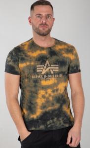 Футболка Alpha Industries Batik T-Shirt, цвет Brown/Green