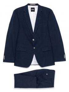 Костюм с фактурой ткани Slub BOSS, синий