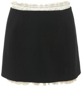 Мини-юбка Victoria Beckham с драпировкой, черная