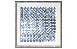 LOUIS VUITTON Монограмма Цветочная плитка Квадрат 90, Blue White