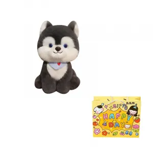 Плюшевая кукла хаски Happy Fish