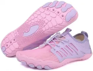 Защитная обувь, Защитная обувь босиком, Женская обувь босиком, Защитная обувь с медью, Skin Pro с медью - Универсальная защитная обувь босиком для женщин и мужчин LELISKA, розовый