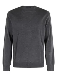 Свитер с круглым вырезом Fay, серый