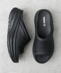 Мужские сандалии из резины, черные сандалии-шлепанцы на платформе, легкие домашние тапочки Gerry