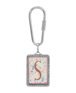 Брелок с цветочным узором Initial az 2028, multi-s