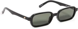 Солнцезащитные очки Le Specs Pilferer - прямоугольные, женские, в современном стиле 90-х, Black