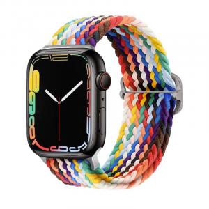 IBOANN Часы Strap Apple Compatibility Nylon Material, Rainbow
