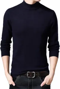 Мужской классический свитер с полувысоким воротником