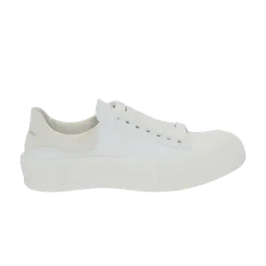 Кроссовки Alexander McQueen Deck Lace-Up Plimsoll 'White', белый