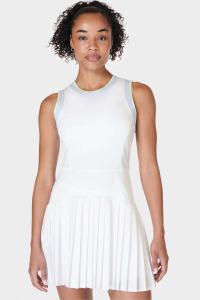 Теннисное платье со складками Power ace Mix Sweaty Betty, белый