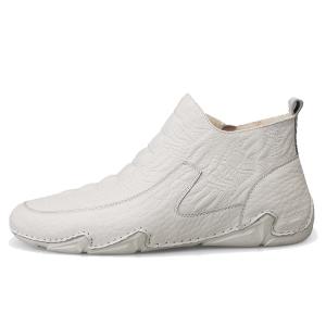 BECK Мужские повседневные туфли с высоким берцем, белые/черные