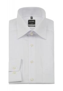 Рубашка, воротник Кент, однотонная, мужская OLYMP, белый