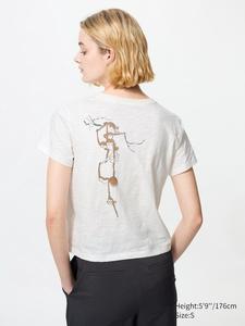 Футболка с графическим принтом Wagara ut Uniqlo, белый