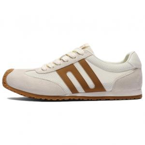 BELLE Износостойкие мужские низкие кэжуал кеды белый серый коричневый, цвет White Gray Brown