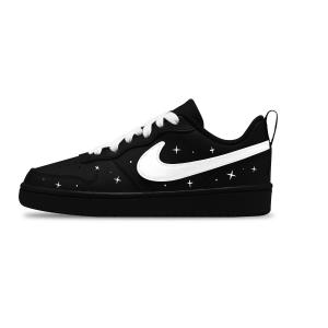Nike Кроссовки для скейтбординга Court Borough White Night Sky Slip Resistant Abrasion Resistant Low top Kids' Unisex