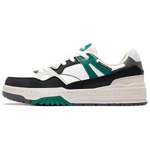 361° Скользоустойчивые водонепроницаемые амортизирующие износостойкие низкие скейтборд-кроссовки мужские бело-черные, цвет White Black