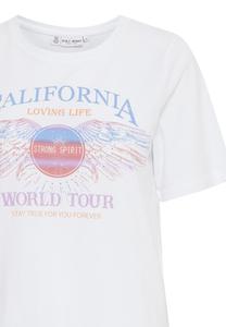 Футболка с принтом BRIELLE WORLD PULZ, белый