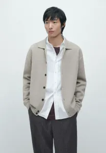 Кардиган с воротником-стойкой Massimo Dutti, Grey