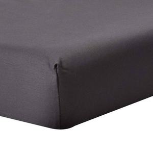 Простынь на подгонке Homescapes Fadendichte 1000, 120x1x190 см, антрацитовый