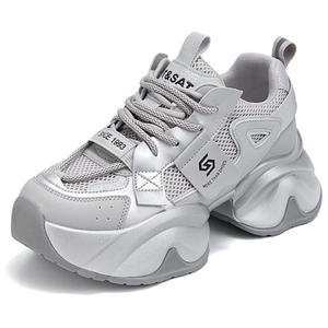 ST&SAT Серые женские кроссовки на платформе, цвет Gray