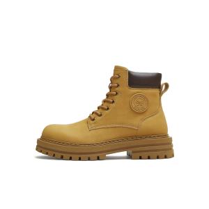 Teenmix Коллекция X, Классические короткие желтые ботинки до середины икры Мартин 4 см мужские, цвет Yellow