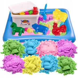 Bibimoon Kinetic Sand 8 кг Набор форм для песочницы Inna marka