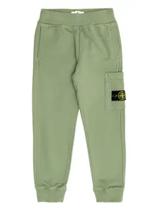Спортивные брюки с накладными карманами Stone Island Junior, зеленый