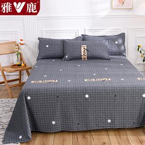 Yalu Простыня 220х230 см из хлопка, мягкая, гипоаллергенная, устойчивая к катышкам