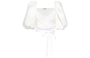 MIU MIU SS21 Кроп-топ женский белый