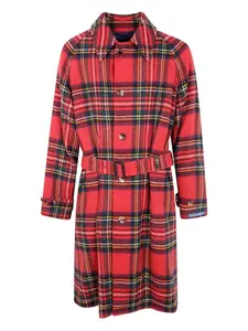 Пальто с ремнем в клетку POLO RALPH LAUREN, красный
