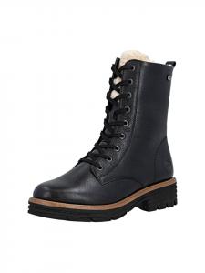 Remonte Черные ботильоны на шнуровке