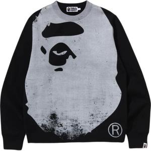 Faded printed Sweater A BATHING APE, черный
