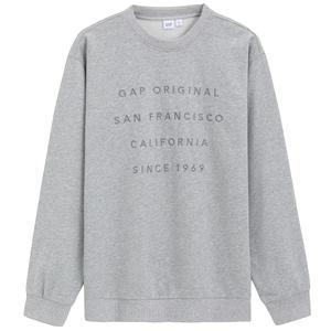 Весенняя толстовка минимализм повседневный топ unisex GAP, светло-серый