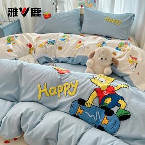 Yalu Пододеяльник 150х200 см, комплект из 3 предметов, цвет Naughty Simpson