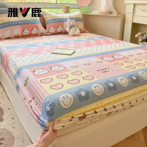 Yalu Простыня на резинке 120х200 см, 100% хлопок, цвет Rainbow Garden