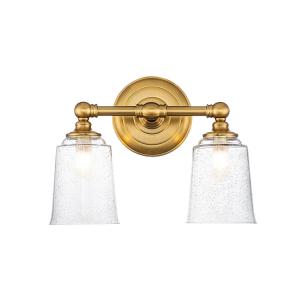 Настенный светильник для ванной комнаты Elstead Lighting, 33x24,8 x15,2 см, цвет латуни