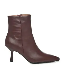 Кожаные сапоги на шпильке, бордового цвета. Bibi Lou, красный