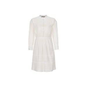 Burberry Длинное платье с рукавами женское белое