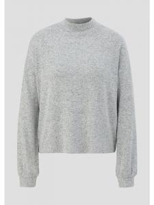 QS Лонгслив цвета 9400_серый меланж